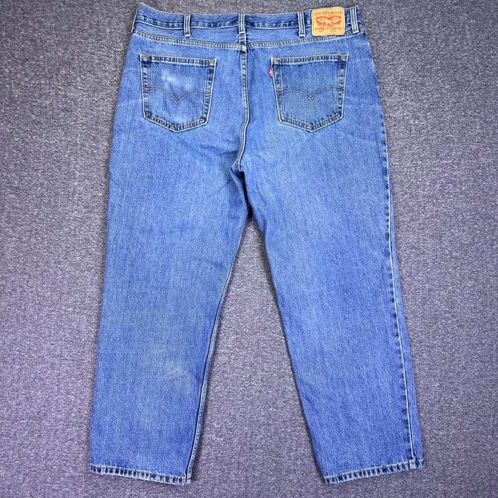 Levis 550 Jeans Mens 41x29 Blue Denim Baggy Classic Casual Relaxed Tapered Retro